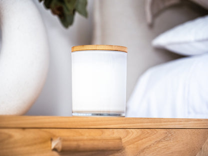 Classic Matte Vessel with Wooden Lid