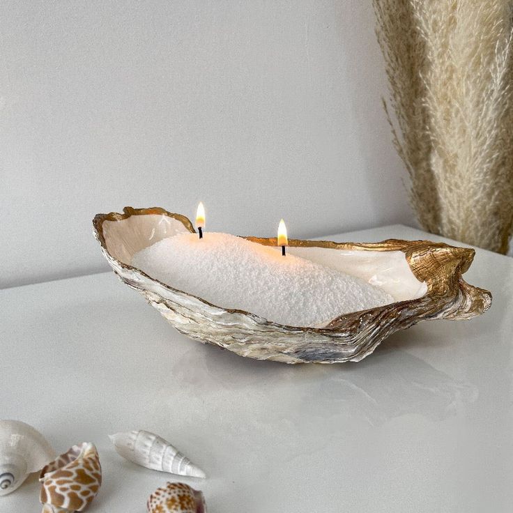 pearled wax candle sand candle